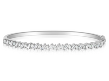 Load image into Gallery viewer, Baguette and Round Cut Diamond Bangle
