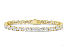 Load image into Gallery viewer, LAB Pear Cut Diamond Tennis Bracelet
