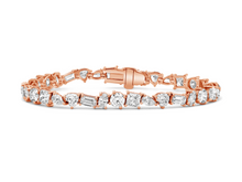 Load image into Gallery viewer, LAB Diamond Tennis Bracelet with Mixed Fancy Cuts
