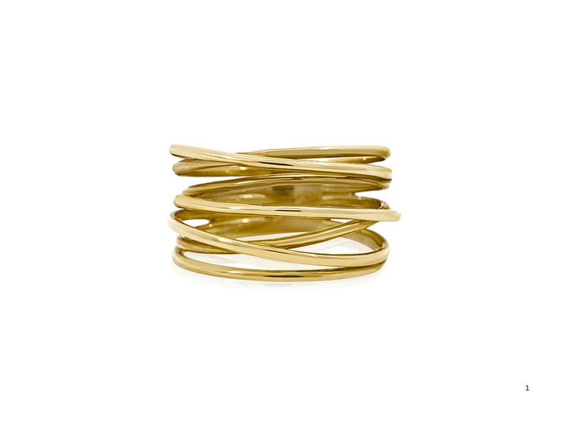 Gold Spiral Ring