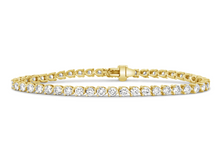 Load image into Gallery viewer, LAB 3 Prongs Diamond Tennis Bracelet
