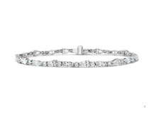 Load image into Gallery viewer, LAB Tri-Shape Diamond Tennis Bracelet
