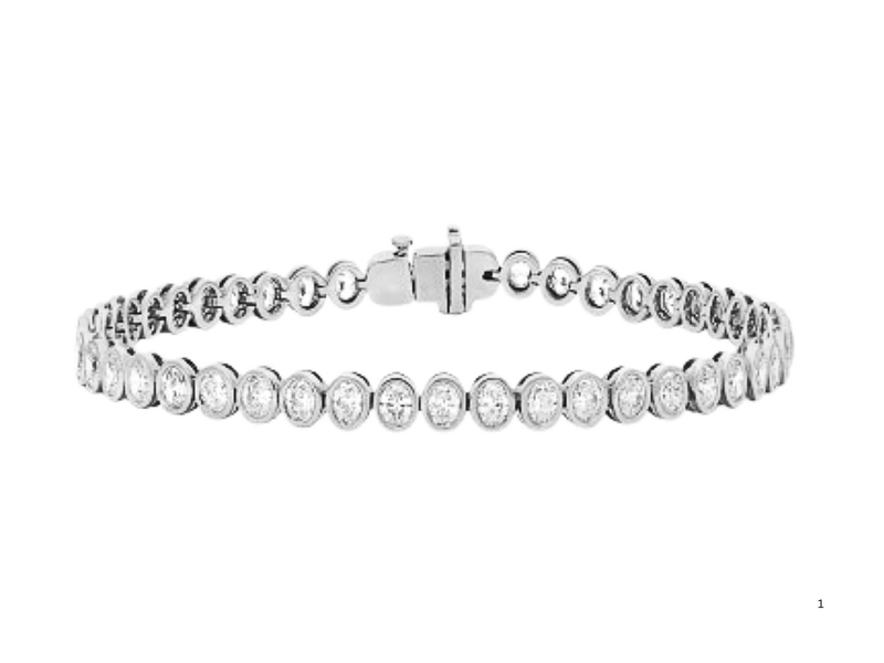 LAB Oval Bezel Tennis Bracelet