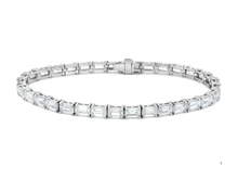 Load image into Gallery viewer, LAB Emerald-Cut Diamond Tennis Bracelet
