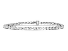 Load image into Gallery viewer, LAB 3 Prongs Diamond Tennis Bracelet
